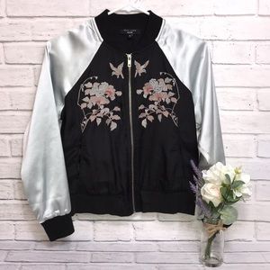 Embroidered Satin Jacket